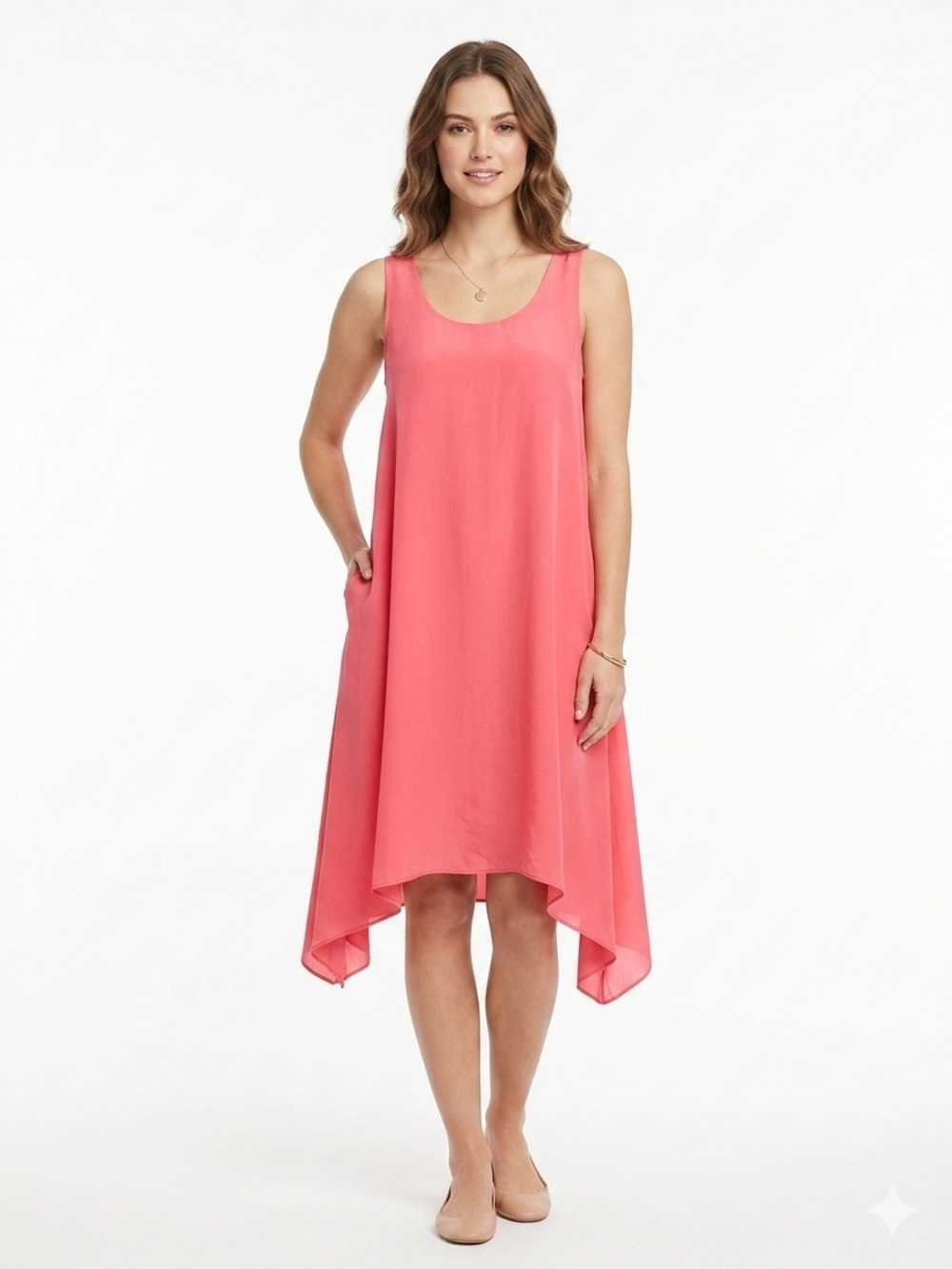 Tommy Bahama Pink Scoop Neck Viscose Tank